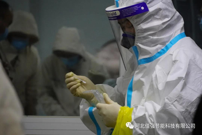 石家莊打包箱式房隔離區(qū)初步完成